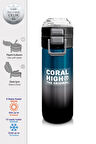 Coral High Kids Nefti Gri Renk Geçişli Pipetli ve Direkt İçim Çelik Termos 500 ml 31855