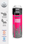 Coral High Kids Pembe Siyah BeyazDesenli Pipetli ve Direkt İçim Çelik Termos 500 ml 31878