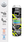 Coral High Kids Siyah Gri Kamuflaj Desenli Pipetli ve Direkt İçim Çelik Termos 500 ml 31909
