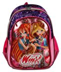 Yaygan Winx Club Pembe/Mor Kız Çocuk Okul Çantası