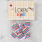 Loren Crafts 8'li Desenli Düğme - 1103