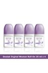 Deotak Original Antiperspirant Ter Önleyici Leke Yapmayan Kadın Roll-On Deodorant 35 ml x 4