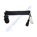 Unıversal 15 Ve 7 Pls.fişli Adaptör Kablosu-3.50 Mt  2(6x1+1x1,5)  Tek Giriş-Çift Çikiş - Sertplas-E4415f3p35