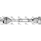 Vag On Aks Komple Sol Abs LI 45 Dis A4 Passat 1,8 / 1,8t 96>01 - Gsp 203005
