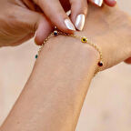 14 Ayar Altın Renkli Doç Bileklik