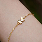 14 Ayar Altın  Fiyonk  Zincir Bileklik