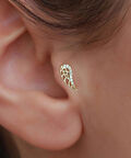 14 Ayar Altın Taşlı Melek Kanadı Tragus Piercing
