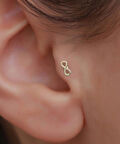 14 Ayar Altın Sonsuzluk Figürlü  Tragus Piercing