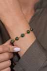 14 Ayar Kafesli Yeşil Bileklik