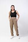 Kahverengi Çift Cepli Jogger Eşofman Altı