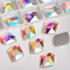 Gymo Premium Delikli Dikme Kristal Taş Cosmic 8*10mm Crystal AB (48 Ad)