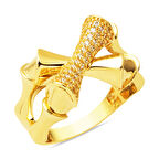 Kemik Tasarım 14 Ayar Altın Yüzük