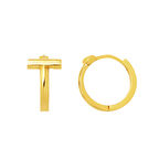 Te Model 14 Ayar Altın Halka Küpe