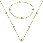 Van Cleef 14 Ayar İkili Altın Set Takımı