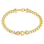 14 Ayar D Harfl Gurmet Altın Bileklik