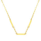 3 İsim Yazılabilen Altın Zincir Kolye 14 Ayar