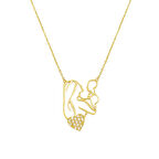 Bebek Anne Altın Kolye 14 Ayar