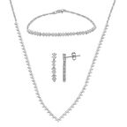 Bella Suyolu Beyaz Altın Takı Seti