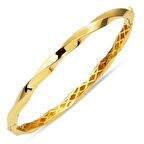 Burmalı Spor 14 Ayar Altın Kelepçe Bilezik