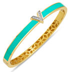 Versage Turkuaz Renkli 14 Ayar Kelepçe