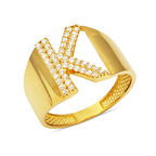 K Harfi Altın Yüzük