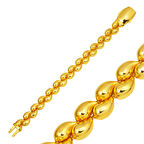 Bottega Tasarım Altın Taşsız Bileklik