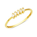 Oval Minimal Beştaş 14 Ayar Altın Yüzük