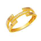 Tekli Kaburga Ajda Altın Yüzük 14 Ayar