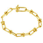 Tiffany Zincir Bileklik 14 Ayar Altın