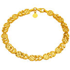 Başak Çiçeği 14 Ayar Altın Bileklik