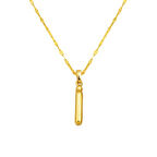 İ Balon Harf Kolye 14 Ayar Altın