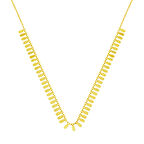 Pul Dizili Zincir Altın Kolye