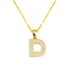 14 Ayar Altın D Harfi Kolye