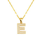 E Baş Harfi 14 Ayar Altın Kolye