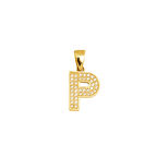 P Harfi 14 Ayar Altın Kolye Ucu