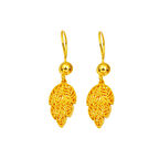 Defne Yaprağı 14 Ayar Altın Küpe