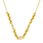 Dorika Halkalı 14 Ayar Altın Kolye