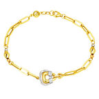 Valentino 14 Ayar Altın Ataç Zincir Bileklik