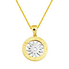 Burç Sembolü 14 Ayar Altın Kolye