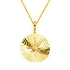 Parıltılı Kuzey Yıldızı 14 Ayar Altın Kolye