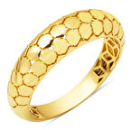 14 Ayar Altın Petek Tasarım Yüzük