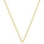 İnce Figaro Zincir 14 Ayar Altın 55 cm.