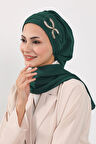 Aksesuarlı Aerobin Kumaş Hazır Türban,HT-94
