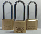 Doras Ersa 3'lü Set Pas Pirinç Asma Kilit 30 Mm