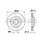 Mercedes Fren Diski On 4-Matic W166 15>19 C292 15>19 W251 06>12 - Braxıs Ad0410