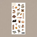 M40 – Kahverengi Hayat Sticker Seti