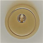 Sarı Çelik Kapı Ankastre Rozet (ince vida)