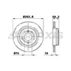 Bmw Fren Diski Arka Havalı Bmw E46 98>05 - Braxıs Ae0199