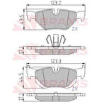 Bmw Fren Balatası Arka (kulaklı) Bmw E87 E90 X1 E84 - Braxıs Aa0615