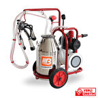 Muratti Tek Süt Sağım Krom Güğüm Yağlı 40LT Hava Depolu